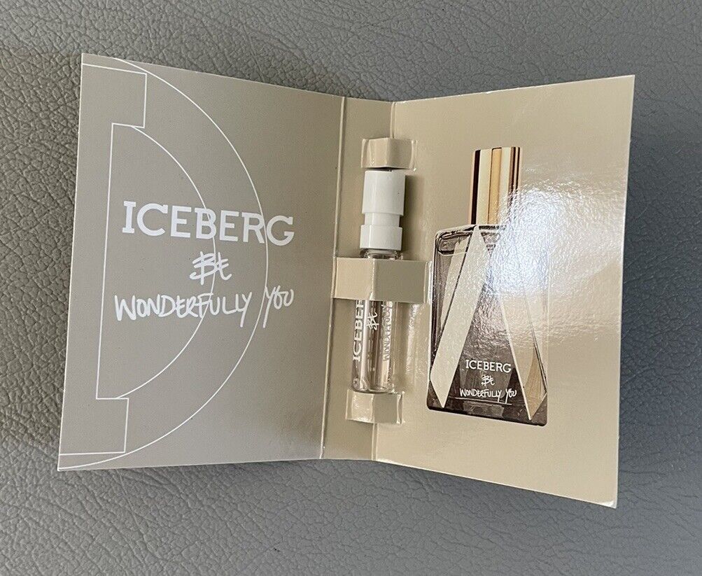 Iceberg fragrance set with two small perfume bottles in a gray box.